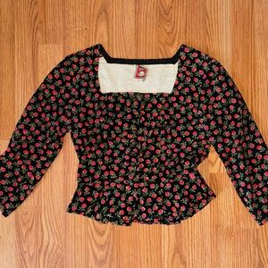 vintage “Original Dirndl” cropped blouse